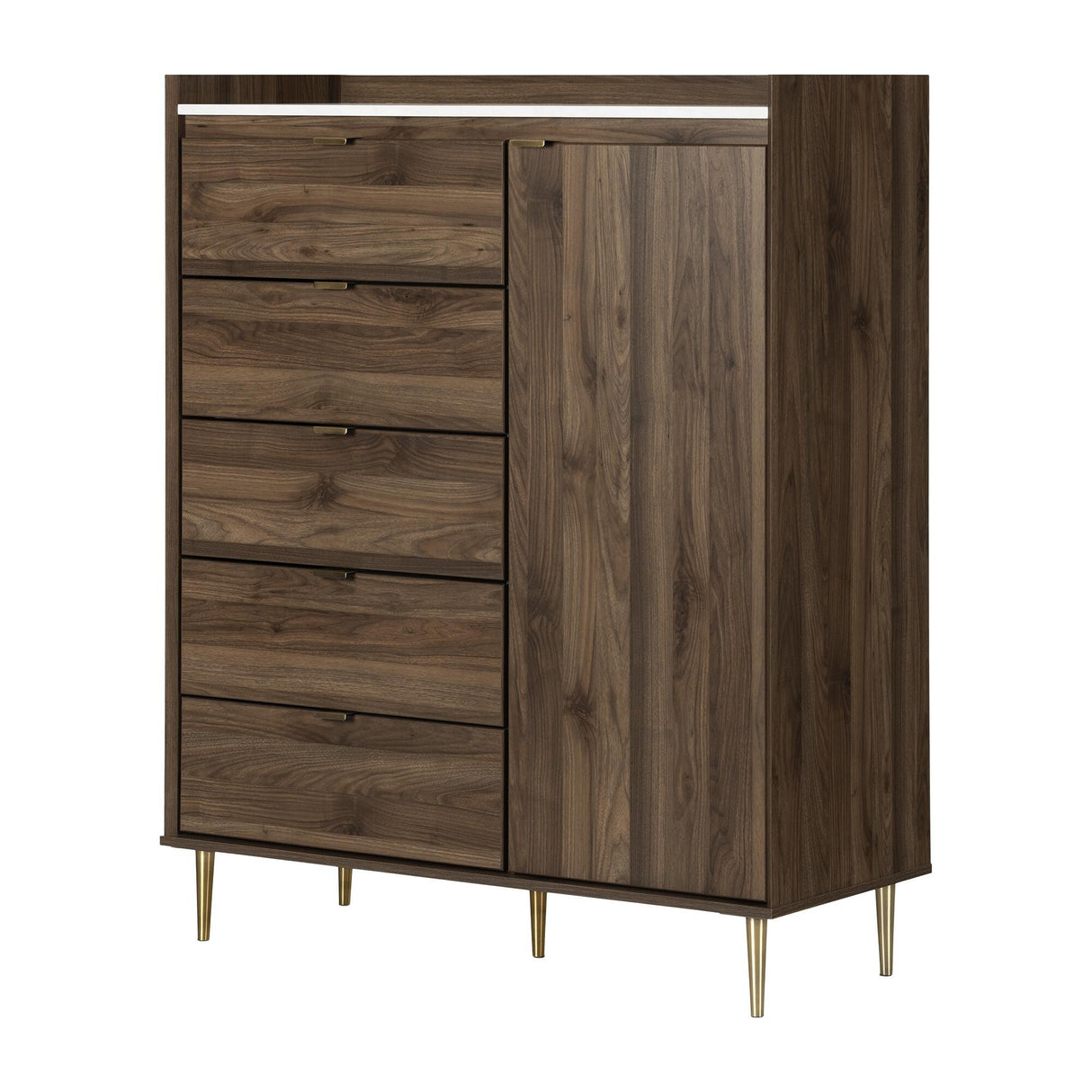 South Shore Hype Door Chest with 5 Drawers