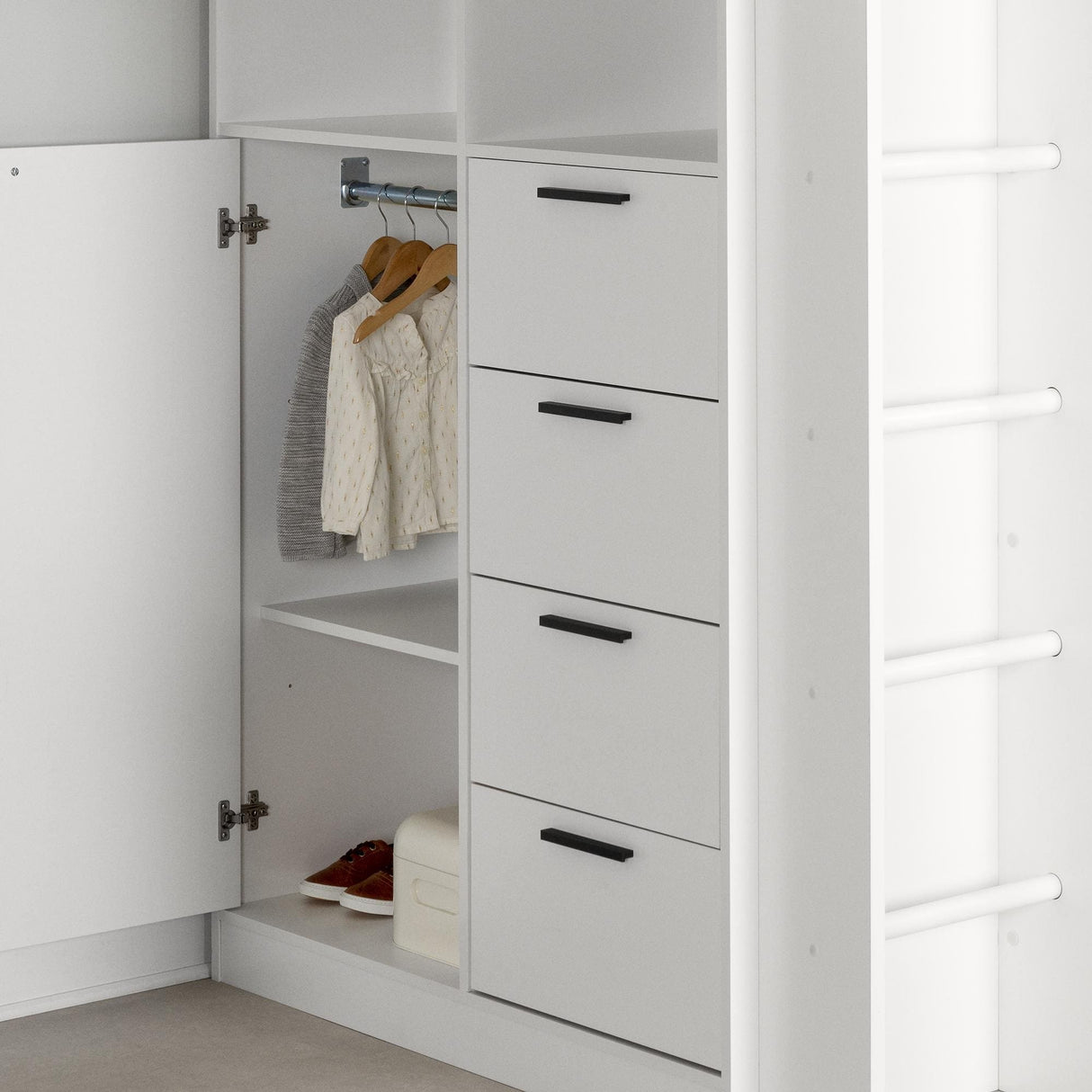 South Shore Logik Loft Bed with Desk