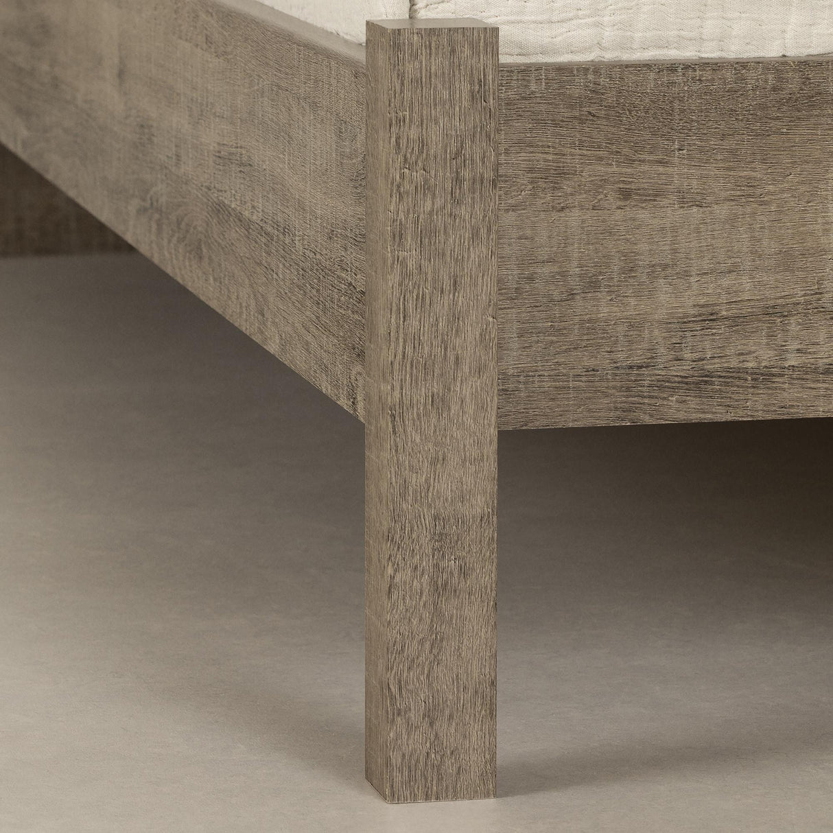 South Shore Munich Full Size Bed Set, Weathered Oak and Matte Black