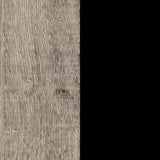 South Shore Munich Full Size Bed Set, Weathered Oak and Matte Black