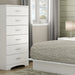 Step One Contemporary 6-Drawer Lingerie Chest/Dresser Metal Handles