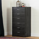 Step One Contemporary 6-Drawer Lingerie Chest/Dresser Metal Handles