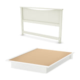 South Shore Step One Queen Platform Bed and Headboard (54/60'')