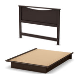 South Shore Step One Queen Platform Bed and Headboard (54/60'')