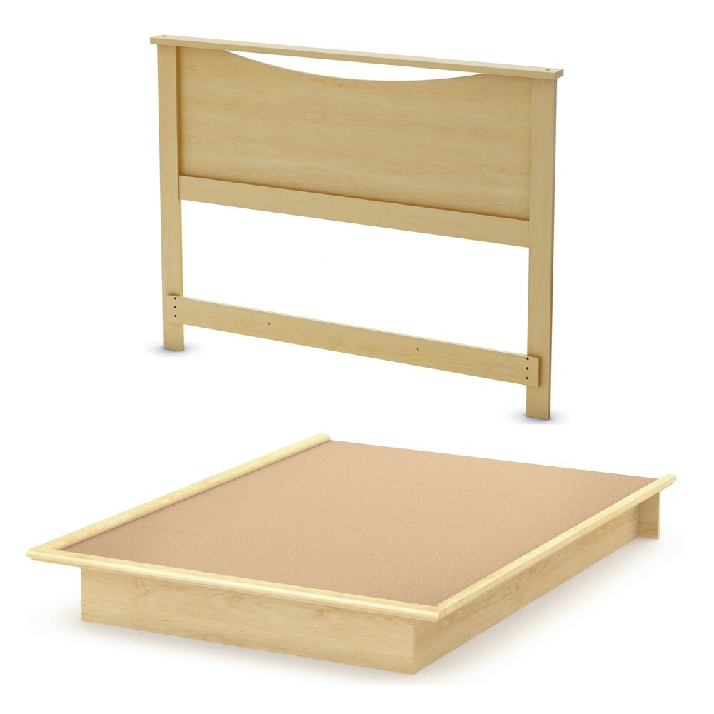 South Shore Step One Queen Platform Bed and Headboard (54/60'')