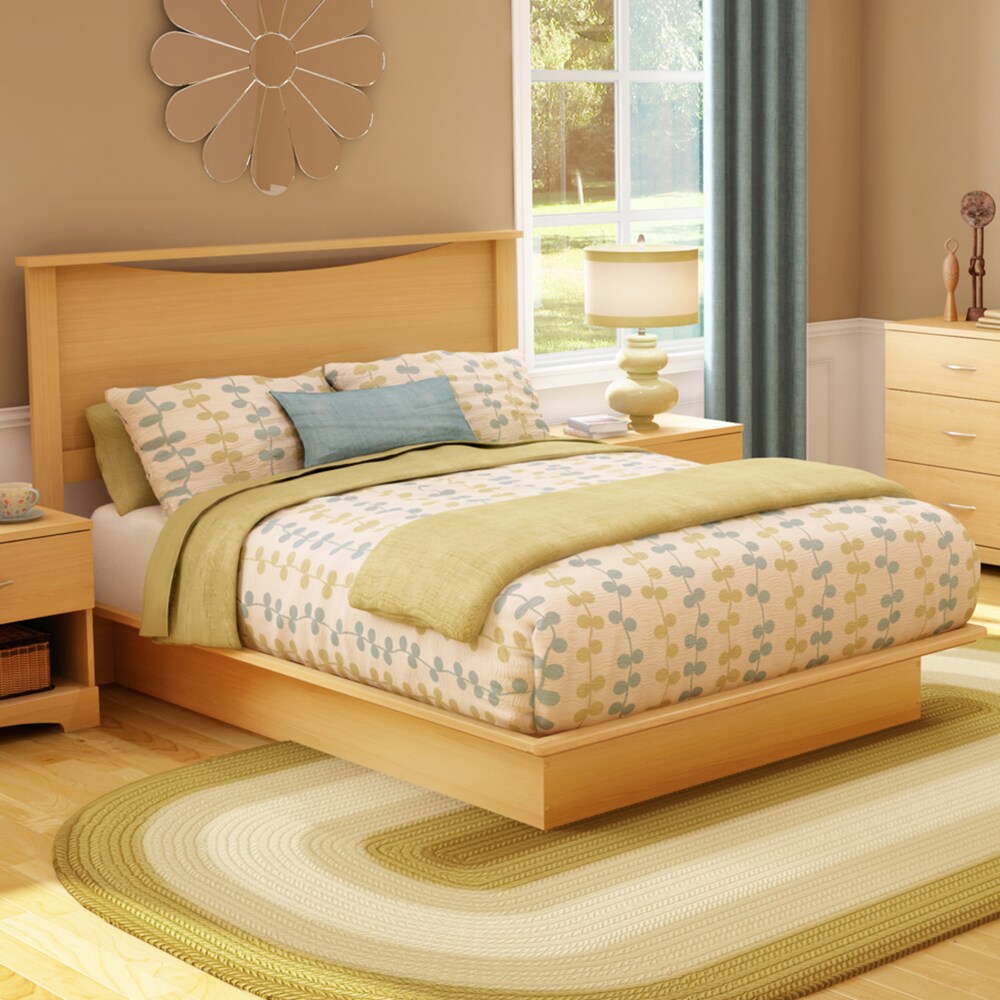 South Shore Step One Queen Platform Bed and Headboard (54/60'')