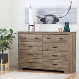 Versa Country Cottage 8-drawer Double Dresser