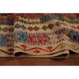 South Western Style Kilim Oriental Large Rug Hand-Woven Wool Carpet - 10'0"x 16'1"