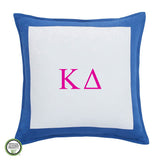 Southern Tide Chino Kappa Delta Monogrammed Feather and Down Filled Decorative Pillow 16-inch