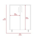 Southrock Rectangle Storage Cabinet Base Black Wengue