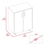 Southrock Rectangle Storage Cabinet Base Black Wengue