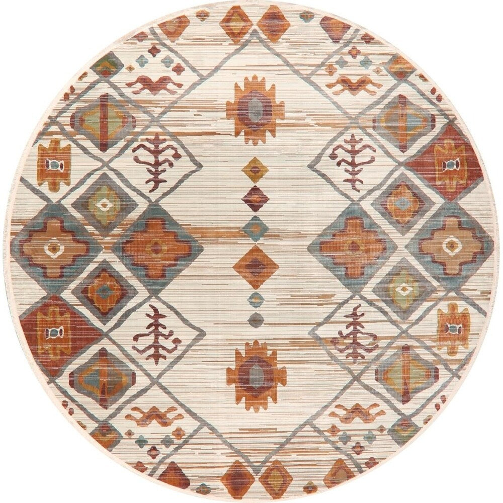 Southwest Distressed Geometric Vintage Style Turkish Area Rugs Bedroom