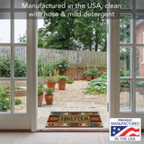 Southwest Welcome Entryway Floor Mat Made in The USA Low Profile Protective Non-Skid Rubber Backing 29.5" by 17.75"
