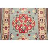 Southwestern Hand Knotted Pakistan Kazak-Chechen Oriental Area Rug - 4'0" x 2'9"