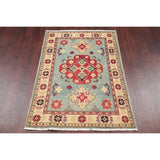Southwestern Hand Knotted Pakistan Kazak-Chechen Oriental Area Rug - 4'0" x 2'9"