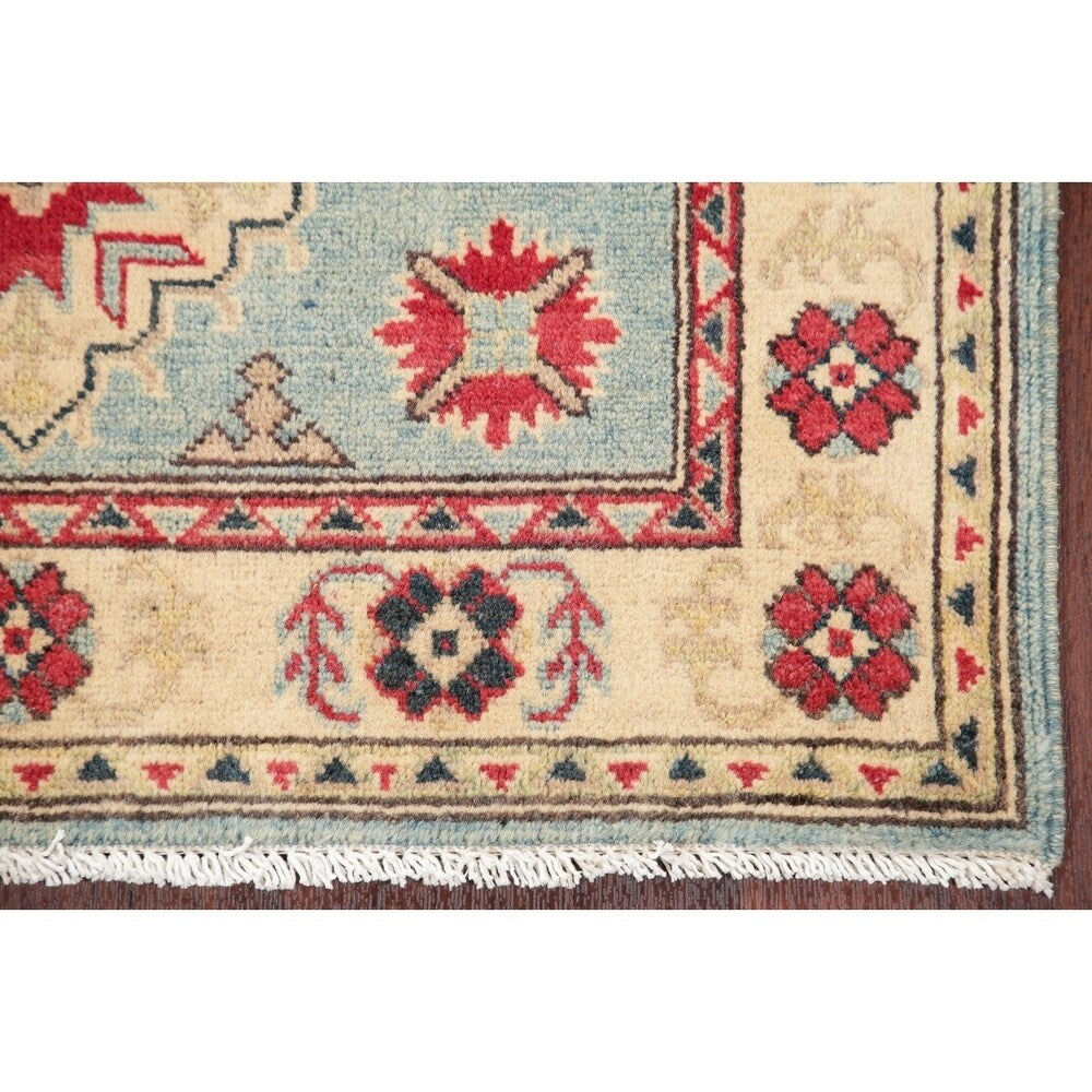 Southwestern Hand Knotted Pakistan Kazak-Chechen Oriental Area Rug - 4'0" x 2'9"