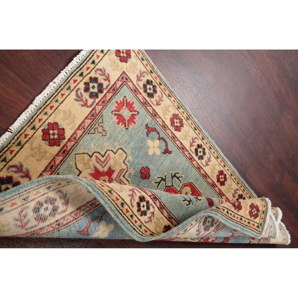 Southwestern Hand Knotted Pakistan Kazak-Chechen Oriental Area Rug - 4'0" x 2'9"