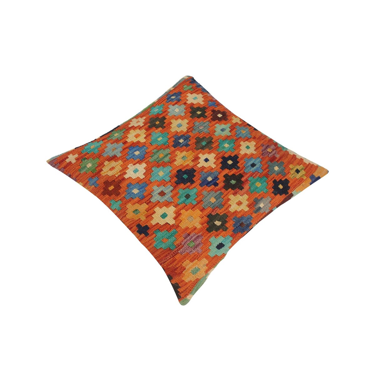 Southwestern Jetta Hand-Woven Turkish Kilim Throw Pillow