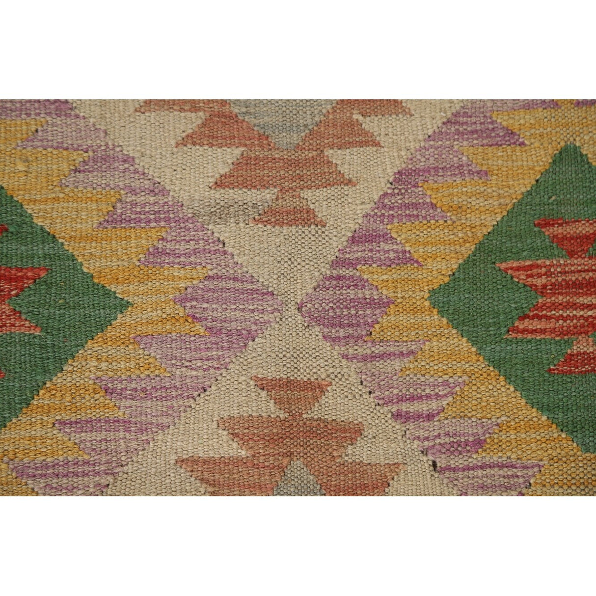 Southwestern Kilim Rug Flatweave Reversible Foyer Wool Carpet - 3'4"x 5'3"