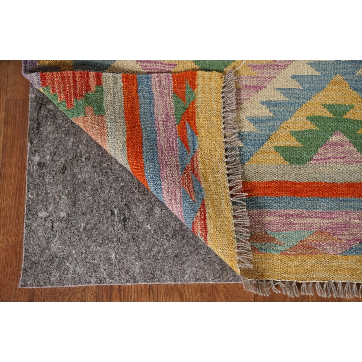 Southwestern Kilim Rug Flatweave Reversible Foyer Wool Carpet - 3'4"x 5'3"