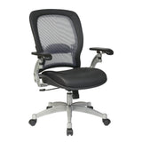 Office Star Air Grid Back Managerial Mid-Back Chair - 27-1/2"x27"x44"