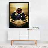 Space Watcher Collage Figurative Mountains Nature Art Print/Poster