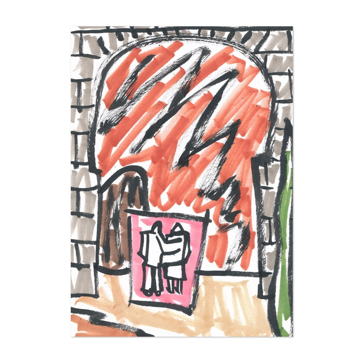 Spain Sketches of Spain XVII 2020 Drawing Art Print/Poster
