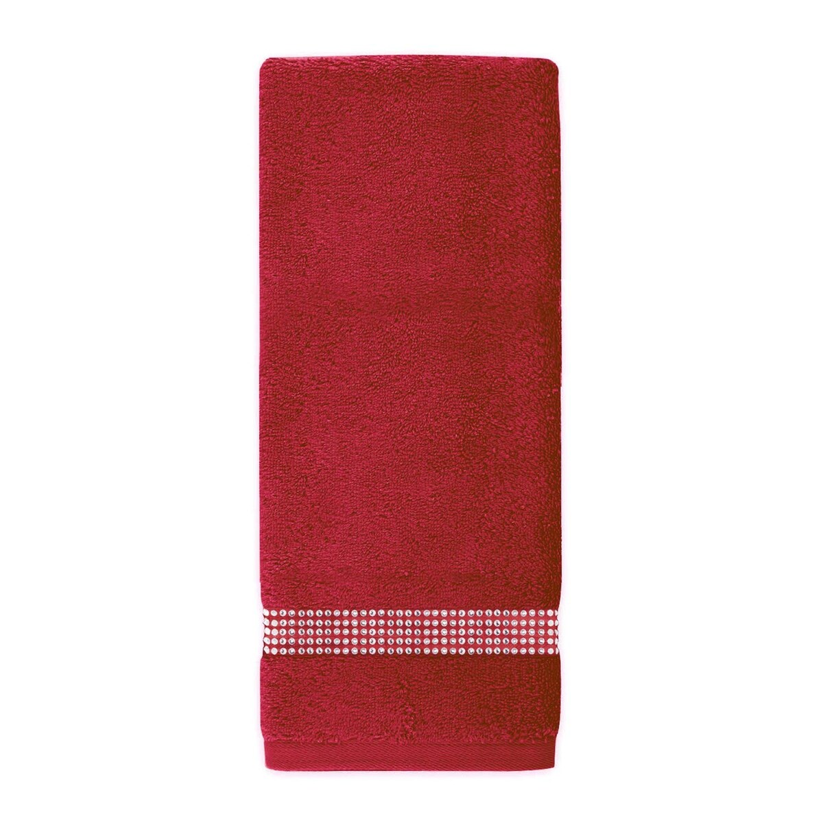 Sparkles Home Stripe Rhinestone Hand Towel (Set of 2)