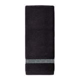 Sparkles Home Stripe Rhinestone Hand Towel (Set of 2)