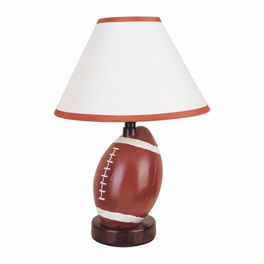 Sparta Football Table Lamp, Set of 8, Ivory, Brown