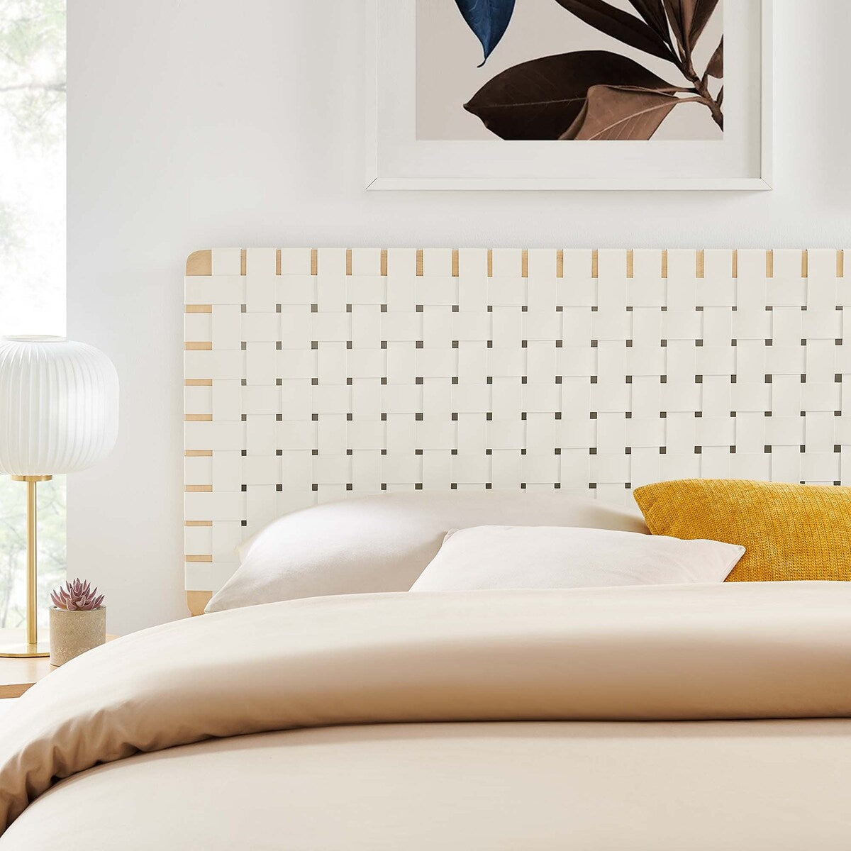 Sparta Twin/Full/Queen/King Vegan Leather Weave Headboard