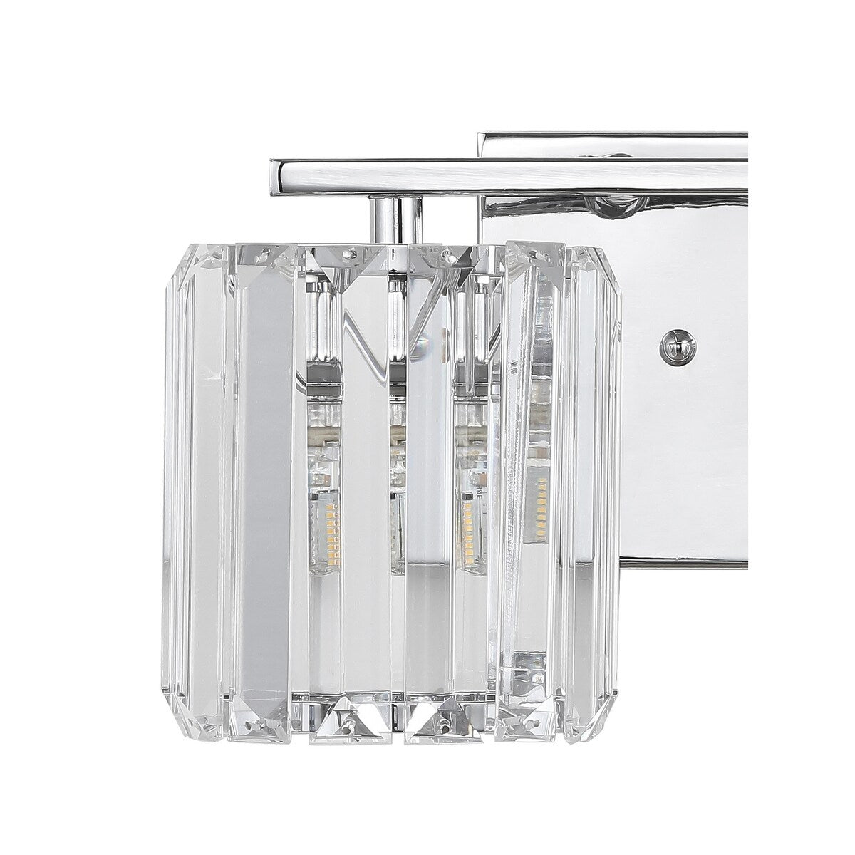 Spaulding Prism Vintage Metal/Glass Classic Glam LED Vanity Light, by JONATHAN Y