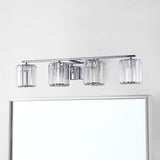 Spaulding Prism Vintage Metal/Glass Classic Glam LED Vanity Light, by JONATHAN Y