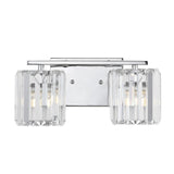 Spaulding Prism Vintage Metal/Glass Classic Glam LED Vanity Light, by JONATHAN Y
