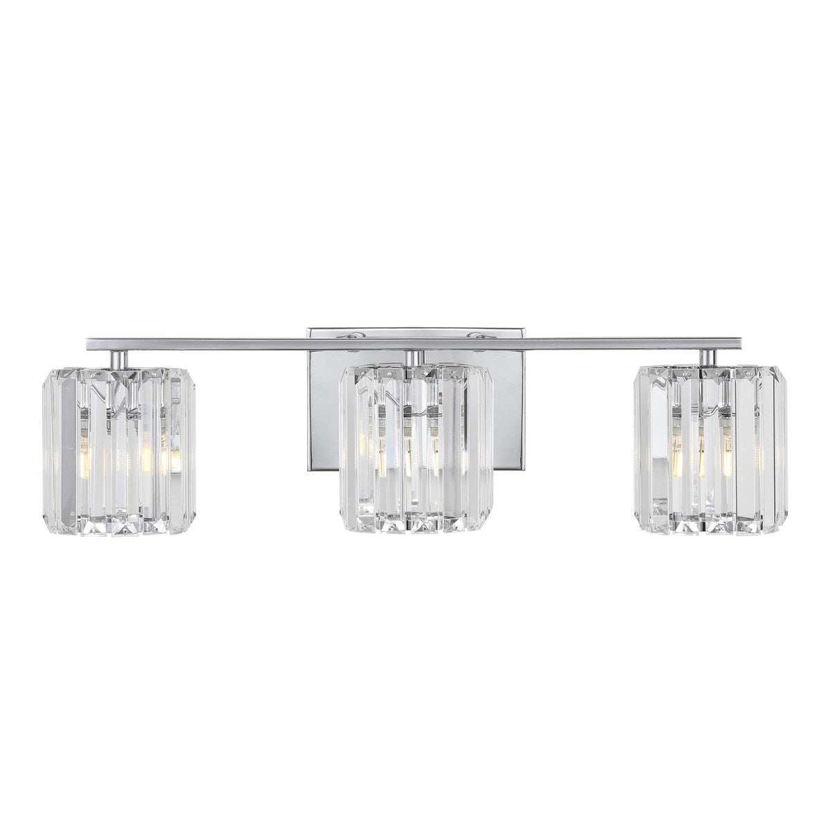 Spaulding Prism Vintage Metal/Glass Classic Glam LED Vanity Light, by JONATHAN Y