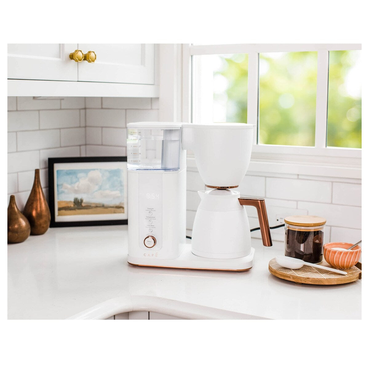 Specialty Drip Coffee Maker 10-Cup Insulated Thermal Carafe WiFi Enabled Voice-to-Brew Technology Smart Home Kitchen Essentials