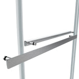 Spezia 48" W x 76" H Frameless Shower Enclosure in Brushed Nickel - 48" W x 76" H