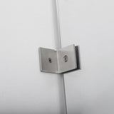 Villena 52" W x 78" H Single Sliding Shower Enclosure,Brushed Nickel - 52 inches