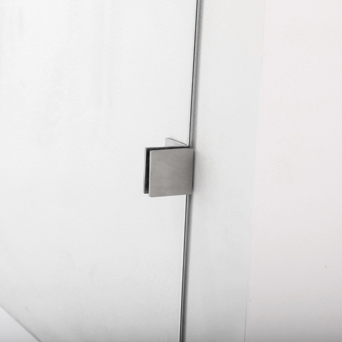 Villena 68" W x 78" H Single Sliding Shower Enclosure,Brushed Nickel - 68 inches