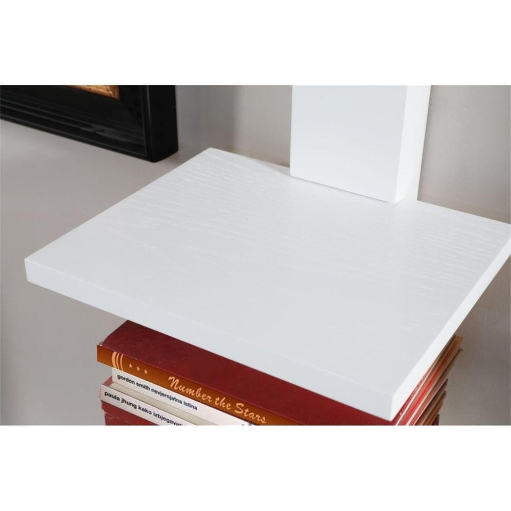 Spine Wall White Book Shelves