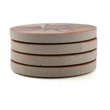 Spiral Sun Natural Sandstone Coaster 4 Pack Eco-Friendly, Absorbent, Easily Wipes Clean