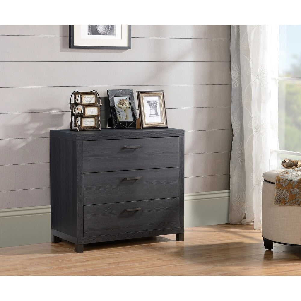 Spokane 3 Drawer Chest - Onyx