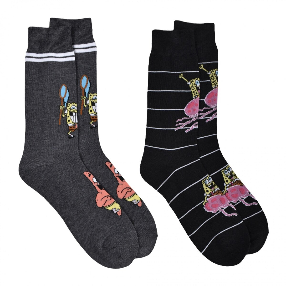 Spongebob And Patrick Friendship Crew Socks 2Pair Pack