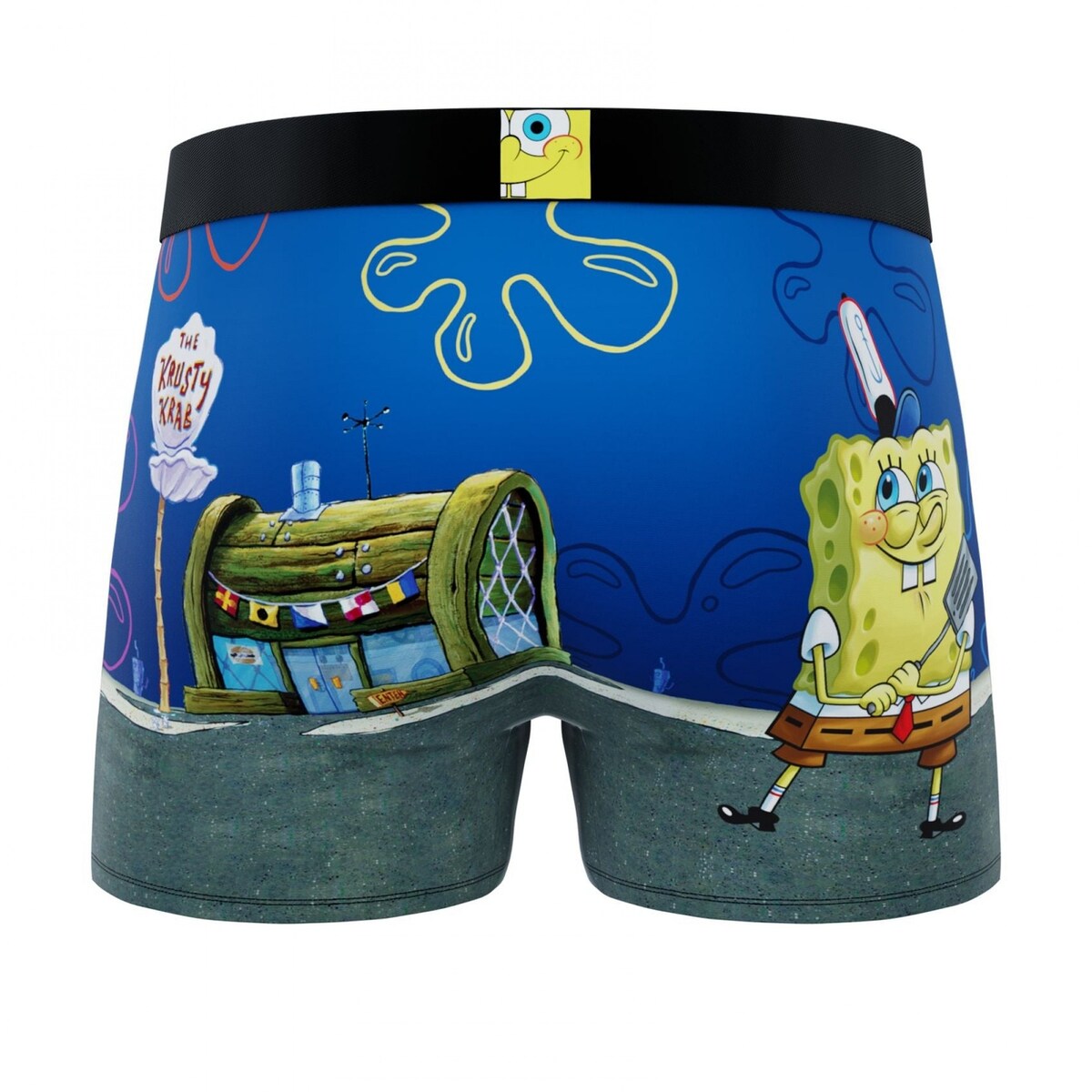 Spongebob Squarepants The Krusty Krab Mens Crazy Boxer Briefs Shorts