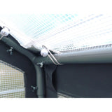Spring Gardener Steel Gable Greenhouse - Silver