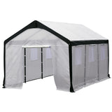 Spring Gardener Steel Gable Greenhouse - Silver