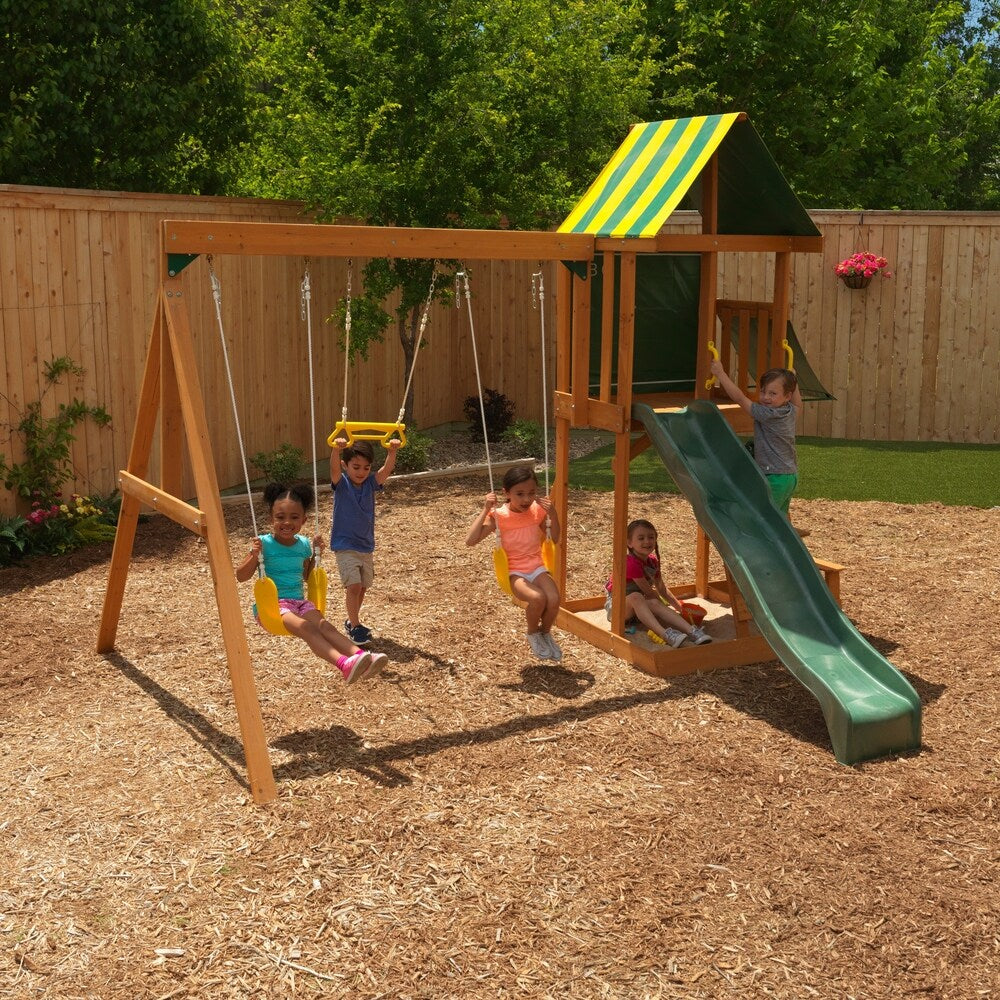 KidKraft Spring Meadow Wooden Swing Set / Playset
