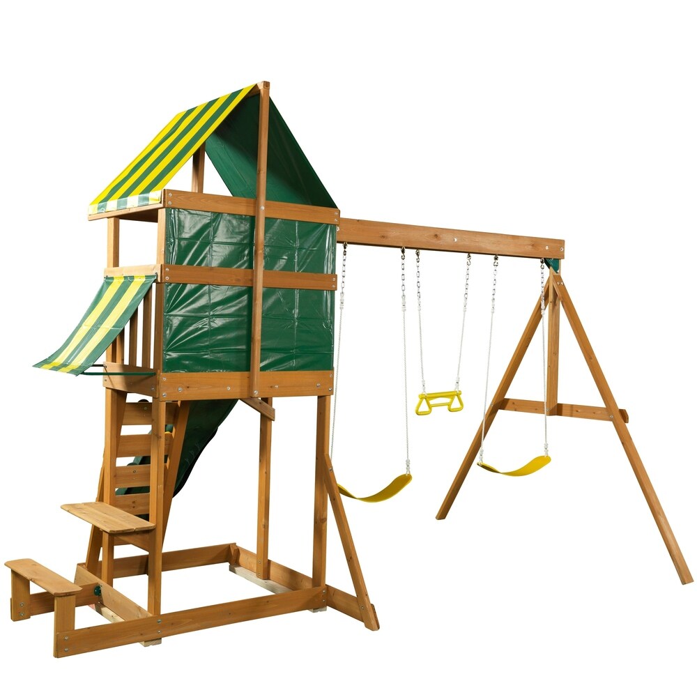 KidKraft Spring Meadow Wooden Swing Set / Playset