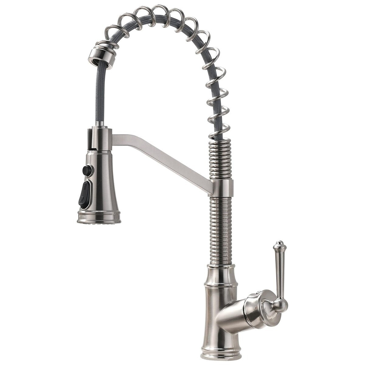Spring Neck Single-Handle Pull-Down Sprayer Kitchen Faucet