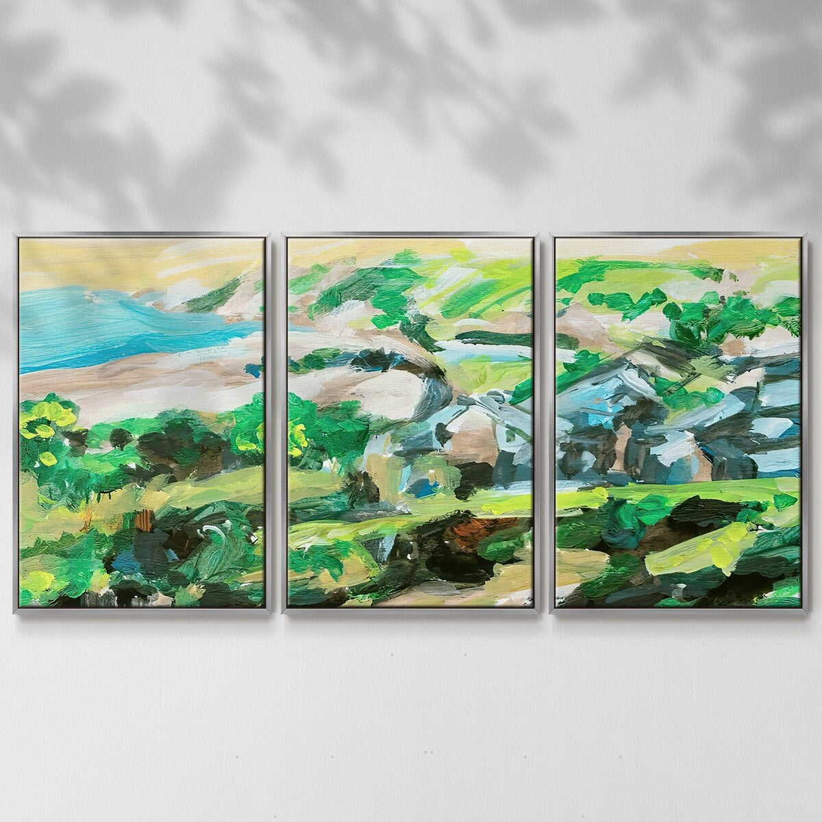Spring Village I - Multi Piece Framed Canvas